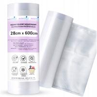 FOLIA do ZGRZEWARKI Pakowarki moletowana RĘKAW ROLKA 6 metrów 28x600cm