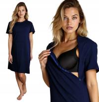 FORMOMMY ДЛЯ БЕРЕМЕННЫХ НОЧНАЯ РУБАШКА ДЛЯ КОРМЛЕНИЯ НА МОЛНИИ ТЕМНО-СИНИЙ
