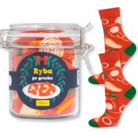 SOXO skarpetki damskie ryba po grecku prezent dla kobiety na święta 35-40