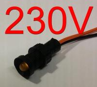 Светодиодный индикатор красный 230V AC