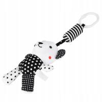 Wiszące grzechotki dla dzieci Wózek w czarno-białe paski Pluszowe CO