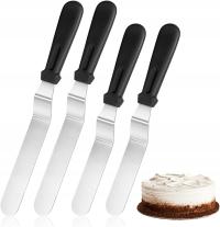 Szpatułka Kątowa do Ciast Zestaw Szpatułek Cukierniczych 4 szt.