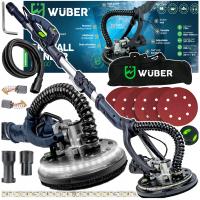 ЖИРАФ ШЛИФОВАЛЬНЫЙ СТАНОК ДЛЯ ГИПСА ГЛАДИТ ШТУКАТУРКА LED РЕГУЛИРОВКА БУМАГИ 6 МЕШОК