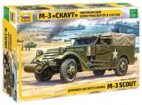 Zvezda 3581 Pojazd M3 Armored Scout Car with Canvas model 1/35 Z3581