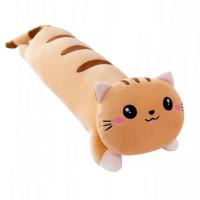 Urocza MASKOTKA pluszowa zabawka Kot - Wielofunkcyjna poduszka Rudy 70cm