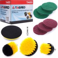 ЧИСТЯЩИЕ ЩЕТКИ НА ДРЕЛЬ 1/4 ПЭДЫ 10 EL.