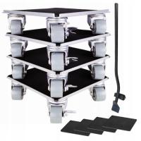 НАБОР ТОРМОЗОВ 300КГ ПЕРЕМЕЩЕНИЯ МЕБЕЛИ ТРАНСПОРТИРУЯ ДЛИННУЮ РУЧКУ РОЛИКА