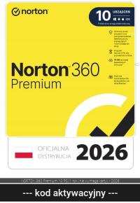 Oprogramowanie antywirusowe Norton 360 Premium ESD 10 stanowisk 12 miesięcy