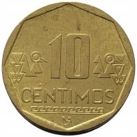 44722. Peru - 10 centymów - 2004r.