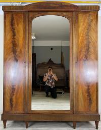 STYLOWA SZAFA INTARSJOWANA GARDEROBA INTARSJA ORZECH MAHOŃ FRANCJA Z20