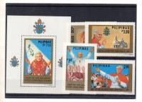 JAN PAWEŁ II - FILIPINY, znaczki pocztowe, zestaw.