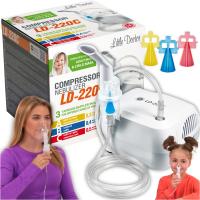 Ингалятор небулайзер для детей и взрослых компактный твердый большой набор