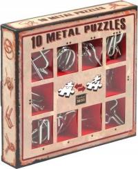 10 металлических головоломок красный набор металлических головоломок металлические головоломки