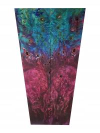 Drewno stabilizowane Buckeye Burl czeczot okładki 10x42x190mm SBSC_118