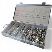 ZESTAW NAKRĘTEK KOŁPAKOWYCH ZAMKNIĘTYCH nakrętki kołpakowe 155 sztuk