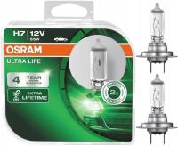 OSRAM Żarówki H7 12V 55W PX26d Ultra Life KOMPLET 2 sztuki