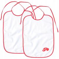 2SZT DUŻE BAWEŁNIANE ŚLINIAKI OSÓB STARSZYCH I DOROSŁYCH BIAŁE