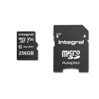INTEGRAL Security Micro SD 4K V30 UHS-I U3 A1 256G