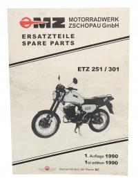 Каталог запчастей MZ ETZ 251 301-1 выпуск 1990-формат A4