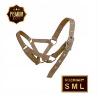 Kantar dla alpaki premium z podwójną regulacją Alpaking beżowy karmelowy