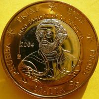 1 EURO MALTA 2003 JEAN DE LA VALETTE PRÓBA MENNICZA