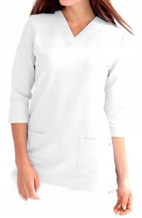 TUNIKA MEDYCZNA LEKARKI PIELĘGNIARKI CLINIC DRESS BIAŁA Rozmiar L