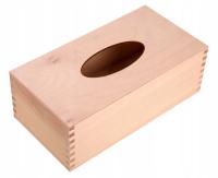 CHUSTECZNIK деревянная коробка салфетки ДЕКУПАЖ