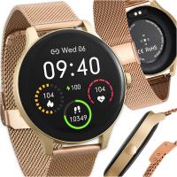 Smartwatch Damski Garett 5904238483770 złoty bransoleta