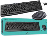 Беспроводная клавиатура и мышь Logitech MK270 920-004508 для компьютера WIFI
