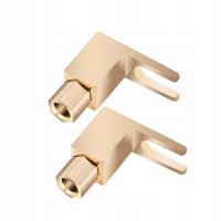 8pcs U Type HIFI BANANA PLUGS Brass Gold-Plated Speaker Plugs Audio S Plug