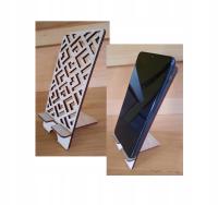 Drewniana podkładka pod telefon możliwość personalizacji upominek