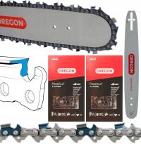 PROWADNICA OREGON 16'' 40cm 325 1,5 + 2X ŁAŃCUCH 66 OGNIW HUSVARNA MAKITA