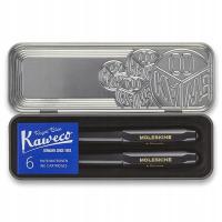 Zestaw MOLESKINE Kaweco 3 szt. czarny, pióro do napełniania, długopis i bombki