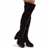 Butosklep kozaki damskie za kolano słupek