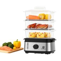 Пароварка SUPERLEX EB6405-GS серебристый / черный 9L 950W