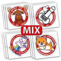 Штрафные наклейки набор из 4 моделей для выбора 50 шт