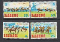 BARBADOS Mi 281-284 sport KONIE wyścigi seria z 1969