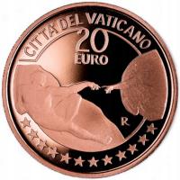 20 € искусство и Вера, медная монета PROOF, Ватикан, 2023