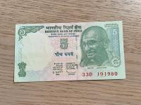 Indie - 5 rupii - UNC