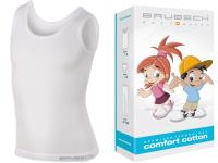 Brubeck podkoszulek dziecięcy biały bawełna