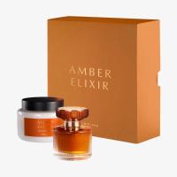 ORIFLAME Zestaw Amber Elixir W ELEGANCKIM PUDEŁKU PREZENTOWYM