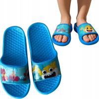 KLAPKI BASENOWE PIANKOWE DZIECIĘCE CHŁOPIĘCE REKIN PLAŻOWE BABY SHARK 25