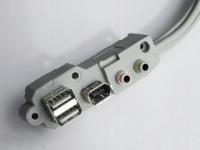 Front Panel Audio + 2xUSB + FireWire