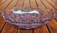 Patera kryształowa misa salaterka PRL półmisek
