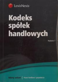 KODEKS SPÓŁEK HANDLOWYCH 2012