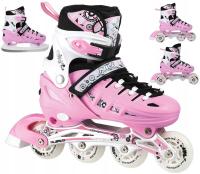Коньки 4в1 Nils Extreme nh10905 розовые