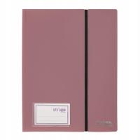 ALBUM OFERTOWY STRIGO A4 30 KOSZULEK Z GUMKĄ CIEMNORÓŻOWY