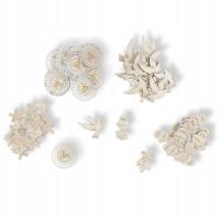 Scrapki komunijne drewniane mix 50 SZTUK do rękodzieła komunijnego kartek