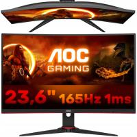 Monitor Gamingowy 24 CALE AOC 165Hz 1ms Curved VA Full HD LED LCD HDMI DP