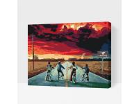 Malowanie Po Numerach Stranger Things Science Fiction DUŻY 40x50cm BLEJTRAM
